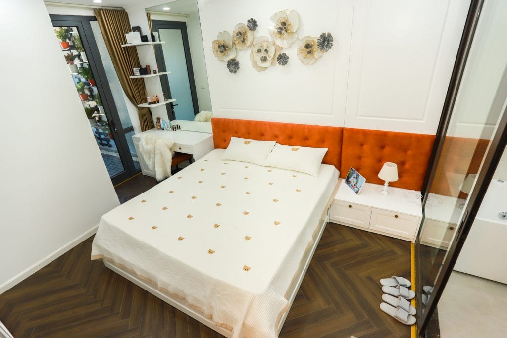 Thiết kế nội thất phòng ngủ thông minh chung cư 3 phòng ngủ