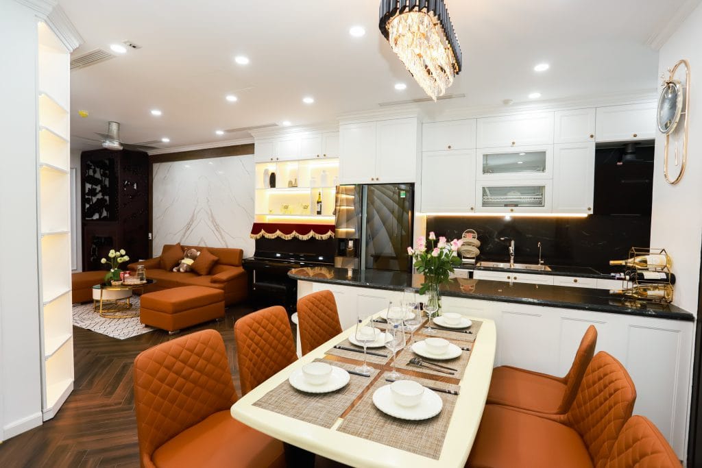 Thiết kế nội thất chung cư cao cấp tân cổ điển