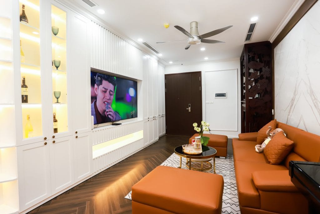 Thiết kế phòng khách chung cư 100m2