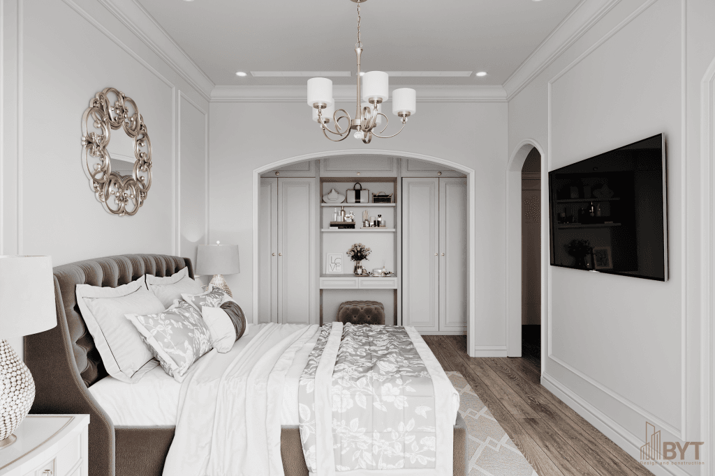 HƯỚNG DẪN THIẾT KẾ NỘI THẤT PHÒNG NGỦ TÂN CỔ ĐIỂN SANG TRỌNG, ĐẲNG CẤP