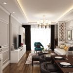 Thiết kế phòng khách tân cổ điển