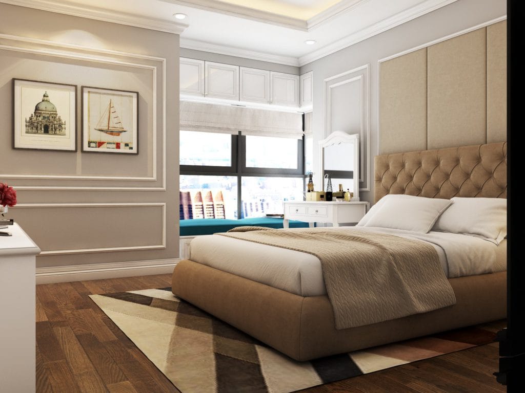 Thiết kế nội thất phòng ngủ Tân Cổ điển Stellar Garden