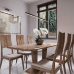 THIẾT KẾ NỘI THẤT PHÒNG BẾP TRONG NHÀ LIỀN KỀ VỚI GỖ ÓC CHÓ CAO CẤP