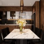 Thiết kế nội thất phòng bếp nhà liền kề