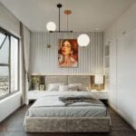 Thiết kế phòng ngủ chung cư hai phòng ngủ