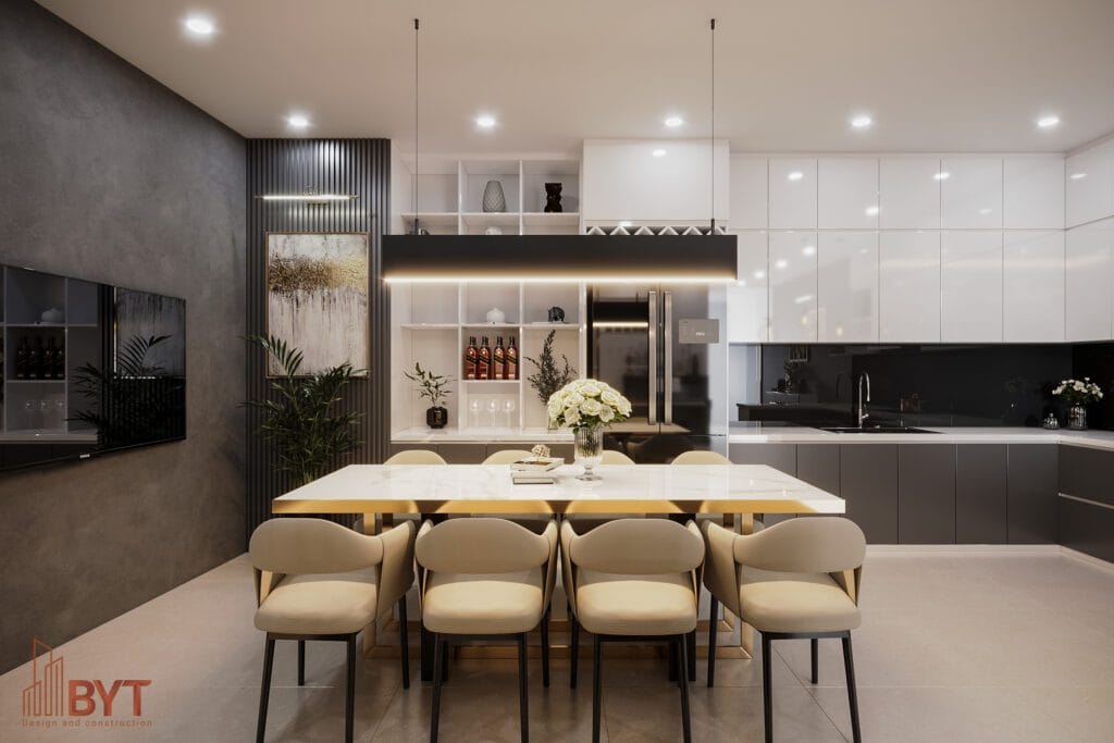 THIẾT KẾ NỘI THẤT PHÒNG BẾP: HƯỚNG DẪN CHỌN KÍCH THƯỚC TỦ BẾP CHUẨN - Hệ thống ánh sáng và thông gió