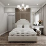 Thiết kế phòng ngủ đơn giản chung cư 2 phòng ngủ