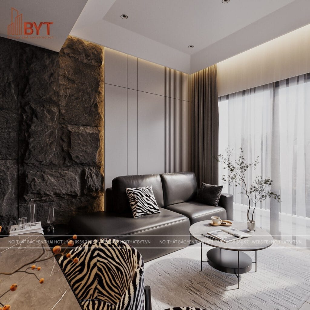 Thiết kế phòng khách chung cư hiện đại