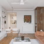 Thiết kế phòng khách chung cư tối giản cho chung cư 80m2