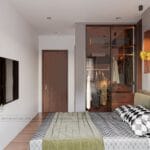 Thiết kế nội thất chung cư hiện đại 2 phòng ngủ