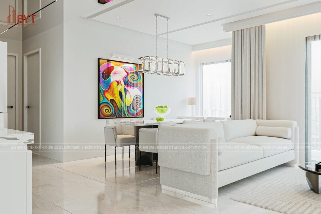 Thiết kế nội thất chung cư nhỏ 2 phòng ngủ