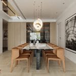 Nội thất phòng ăn căn hộ 3 phòng ngủ