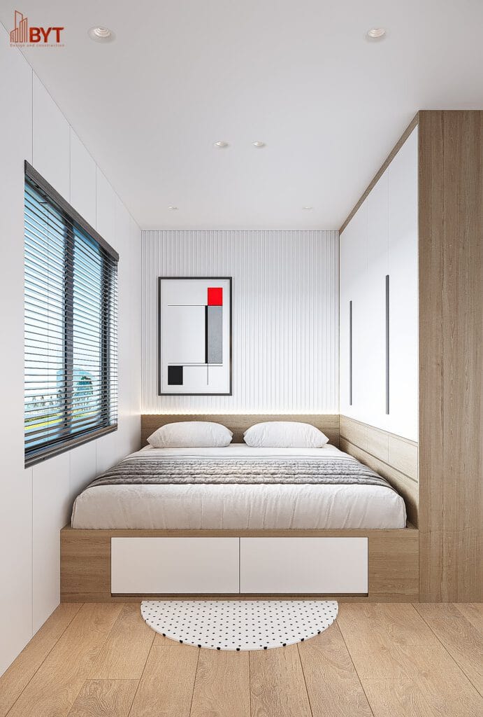 Thiết kế nội thất phòng ngủ nhà liền kề Hà Đông