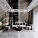 Thiết kế phòng khách đẹp sang trọng cho biệt thự