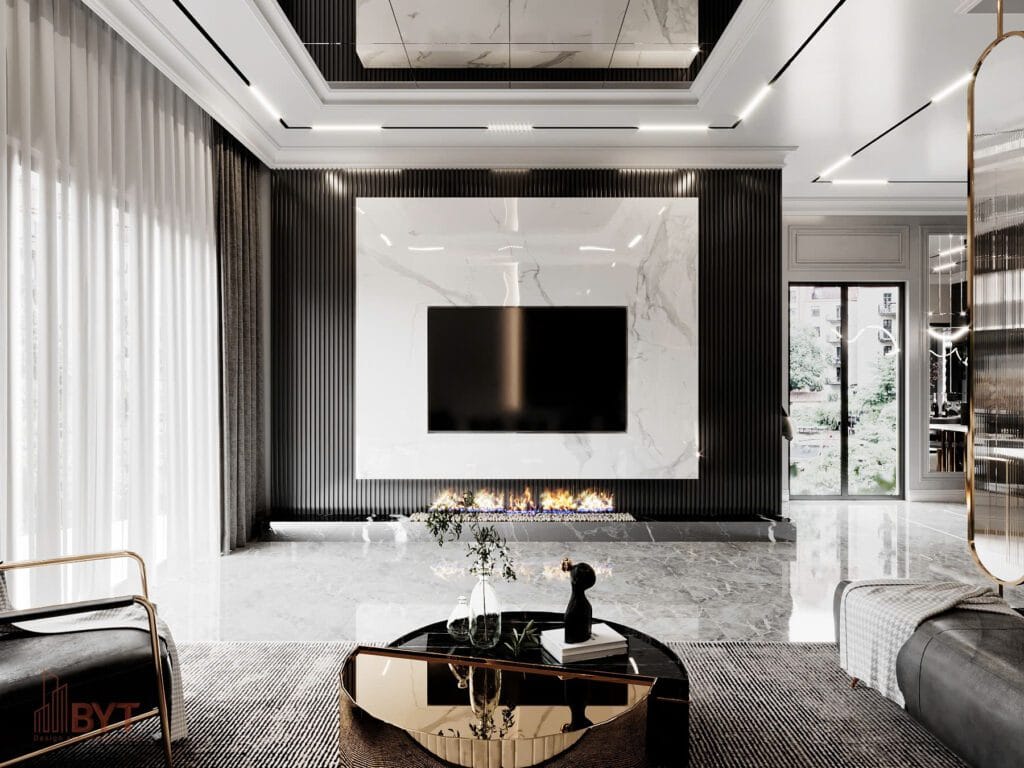 Thiết kế nội thất căn hộ Biệt thự Xuân phương