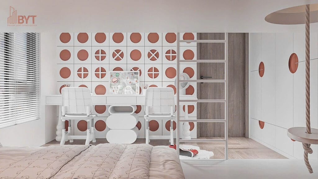 Thiết kế nội thất phòng ngủ thông minh chung cư 80m2