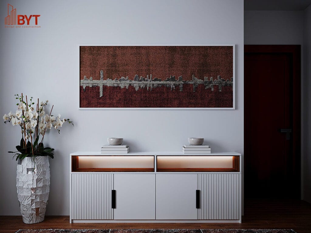 Thiết kế nội thất chung cư 80m2 2 phòng ngủ