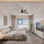 Thiết kế nội thất phòng ngủ thông minh chung cư 70m2