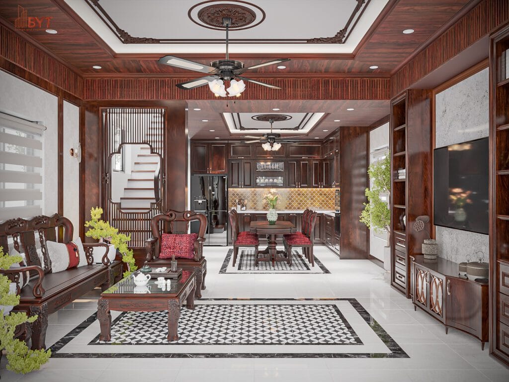 THIẾT KẾ NỘI THẤT BIỆT THỰ CỔ ĐIỂN: TÁC PHẨM NGHỆ THUẬT KINH ĐIỂN GIỮA DÒNG CHẢY HIỆN ĐẠI