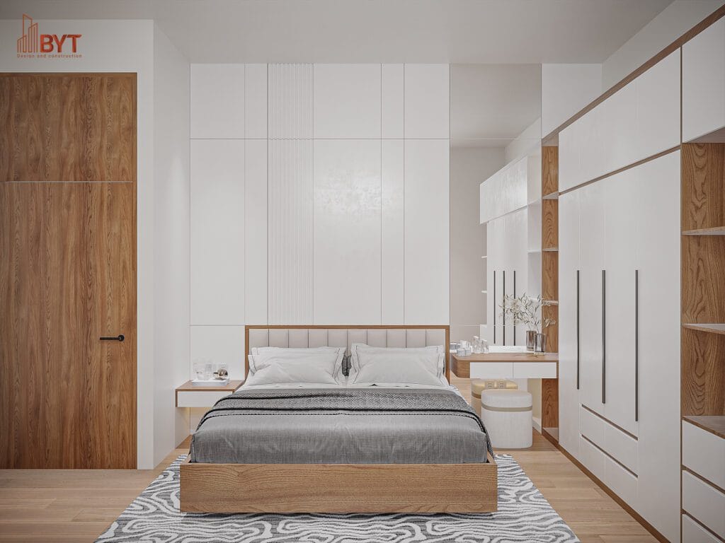 Thiết kế nội thất phòng ngủ thông minh biệt thự