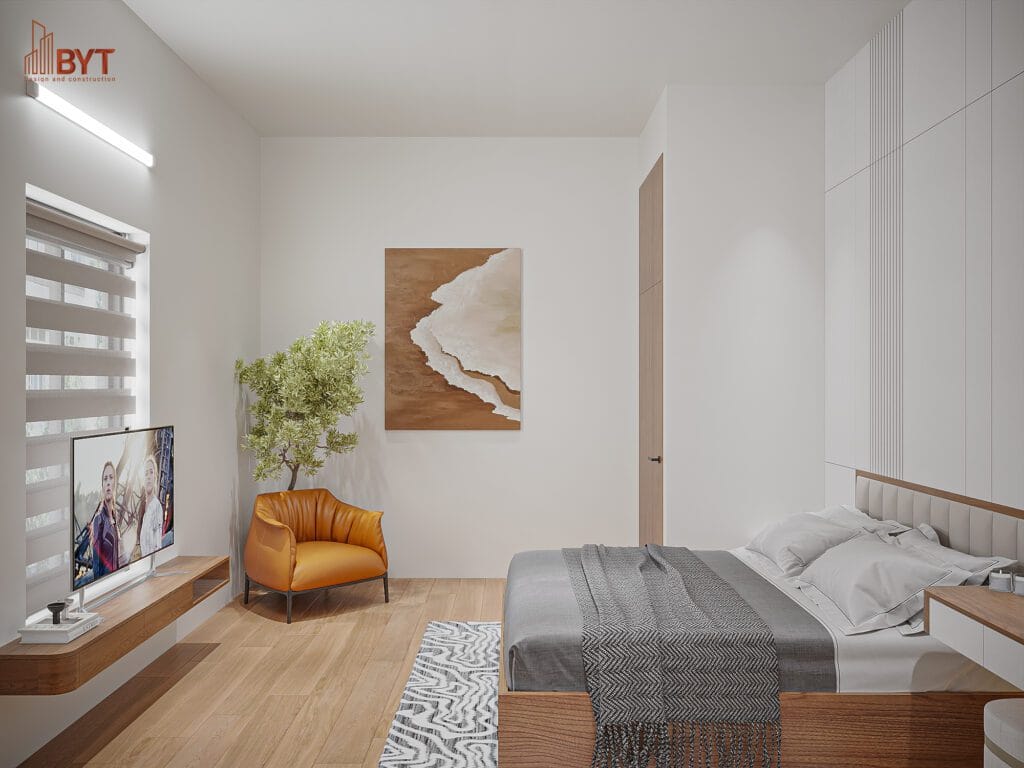Thiết kế nội thất phòng ngủ nhà liền kề Bắc Ninh